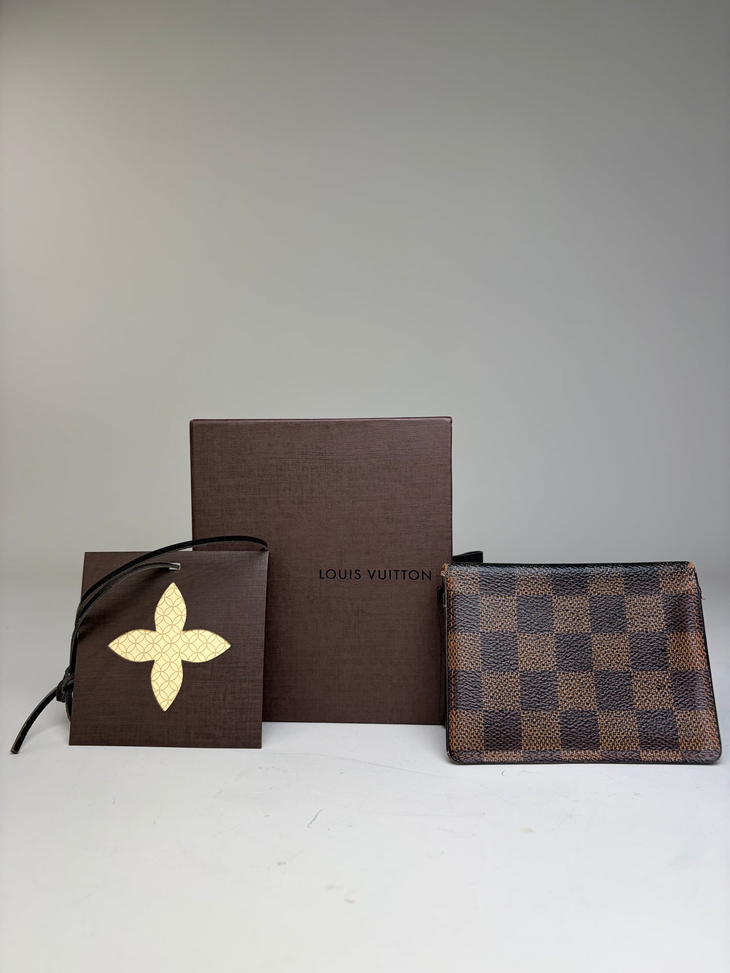 Vintage Louis Vuitton Damier Canvas Coin Purse Brown