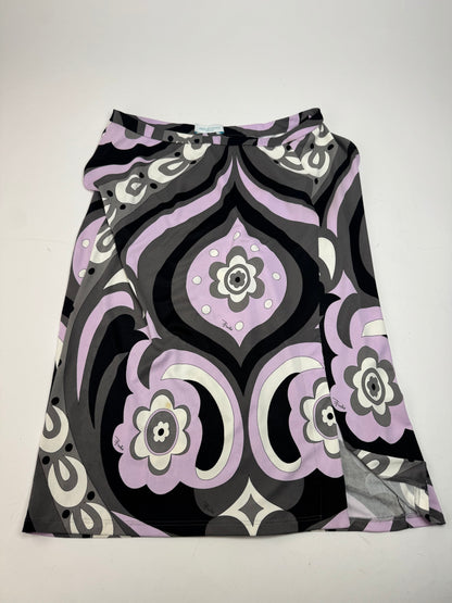 Vintage Emilio Pucci Viscose Abstract Skirt XS