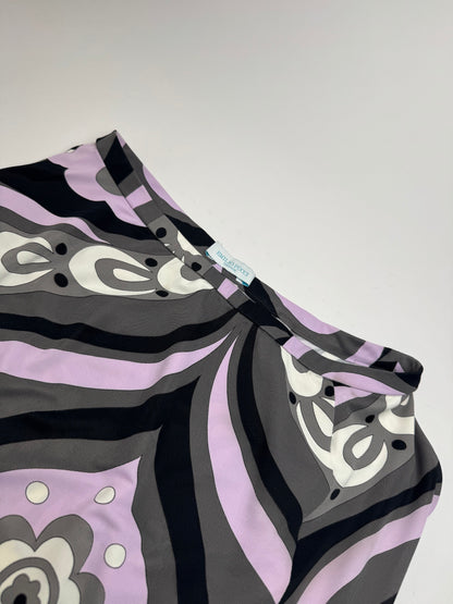 Vintage Emilio Pucci Viscose Abstract Skirt XS