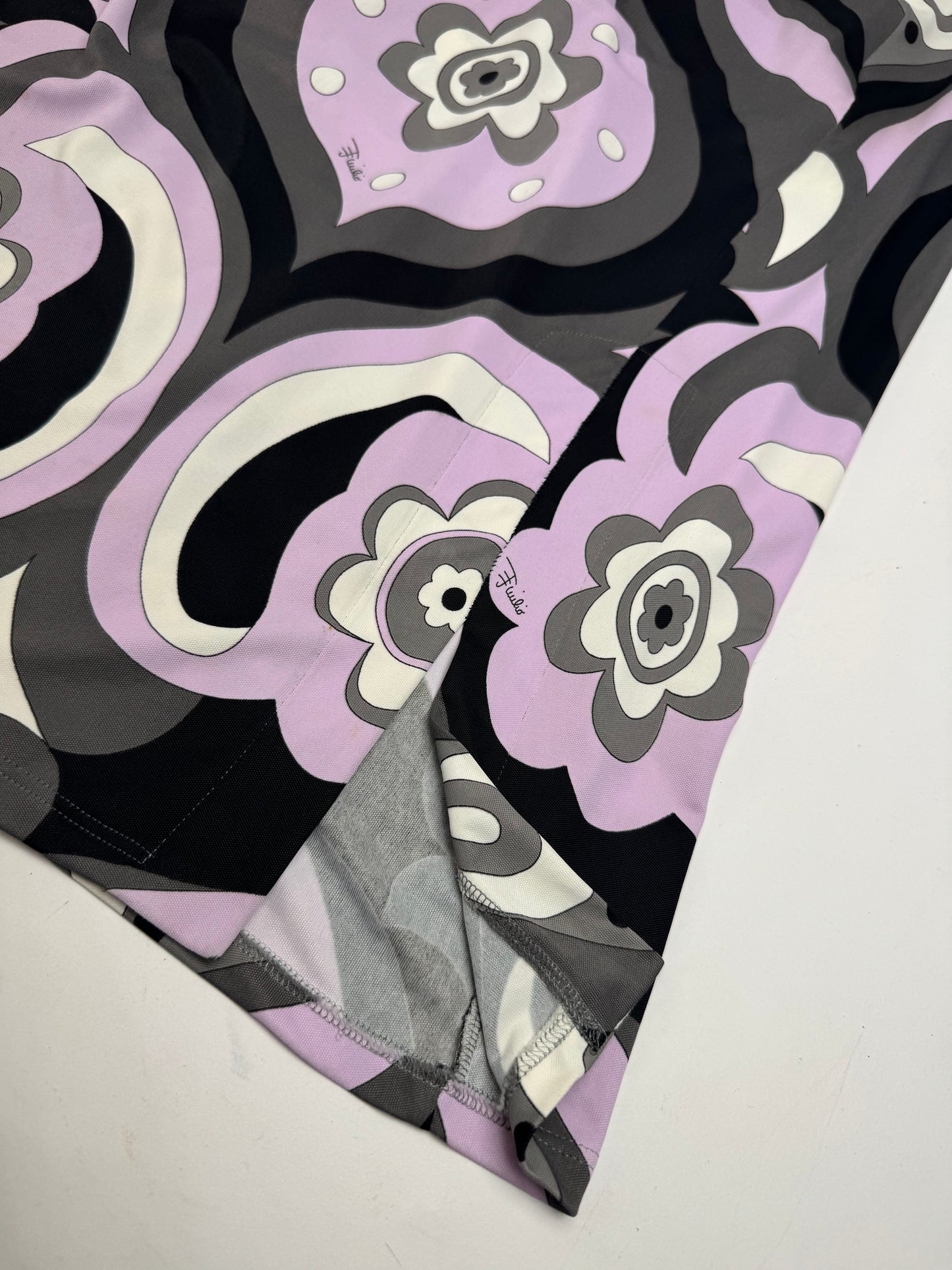 Vintage Emilio Pucci Viscose Abstract Skirt XS