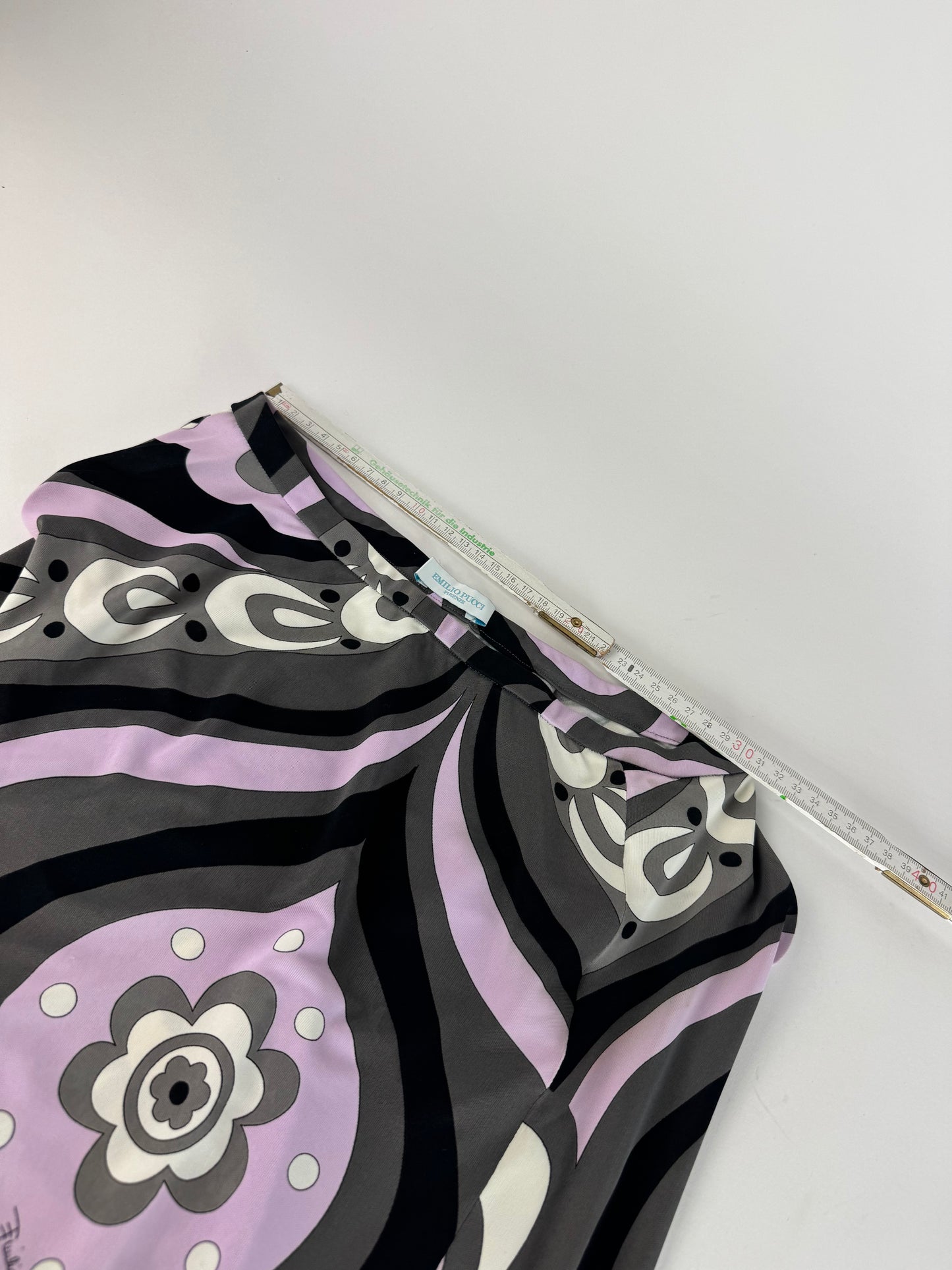 Vintage Emilio Pucci Viscose Abstract Skirt XS