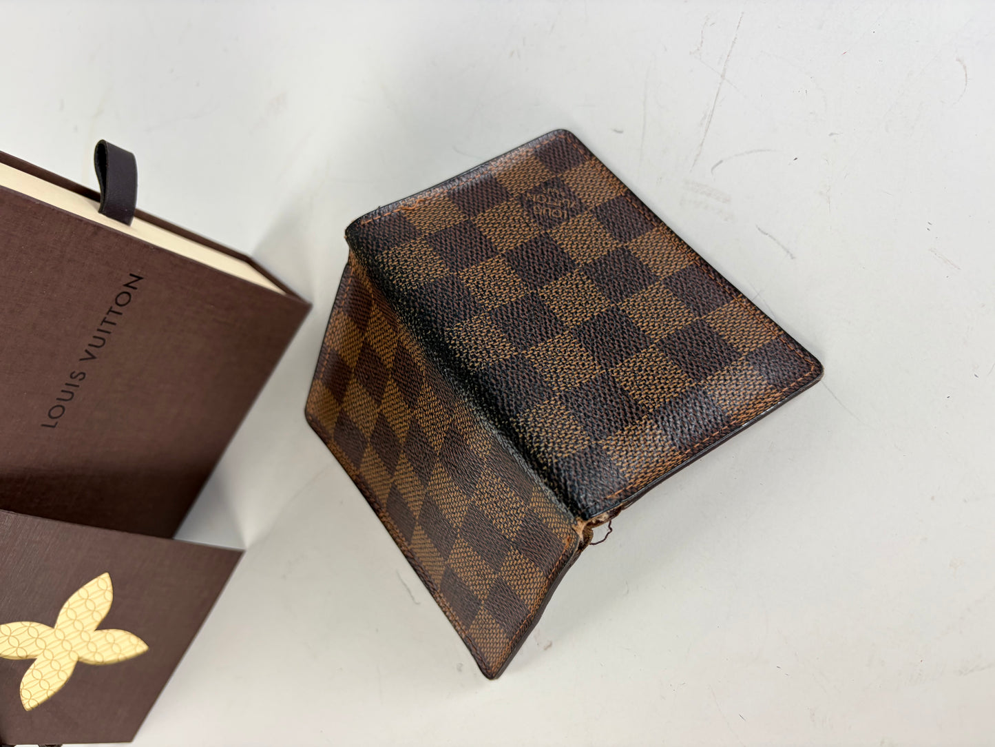 Vintage Louis Vuitton Damier Canvas Coin Purse Brown
