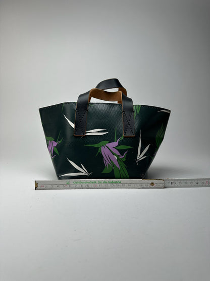 Sac vintage en cuir végétalien Marni vert marron