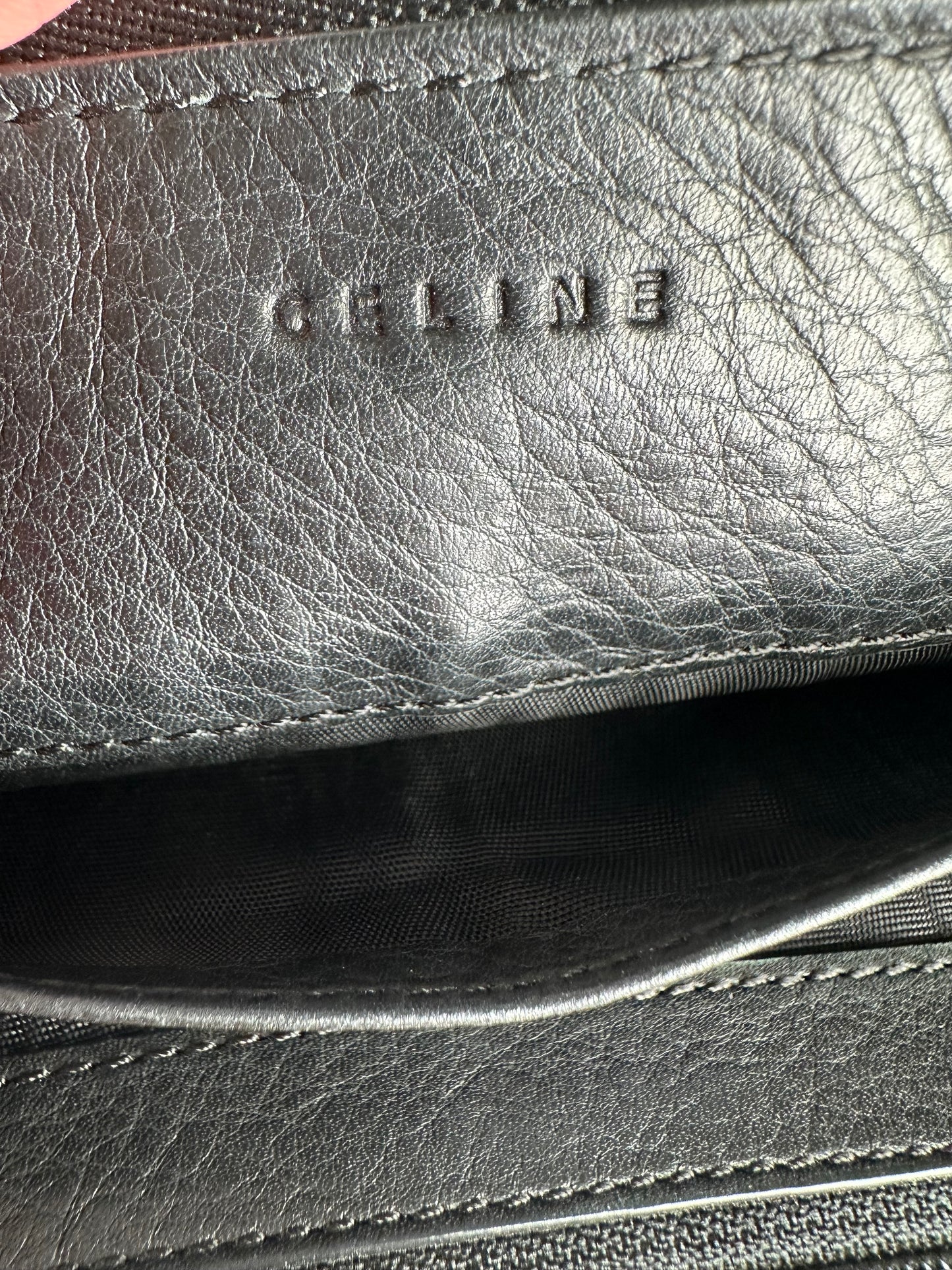 Vintage Celine Paris Locked Long Zippy Wallet Bronze