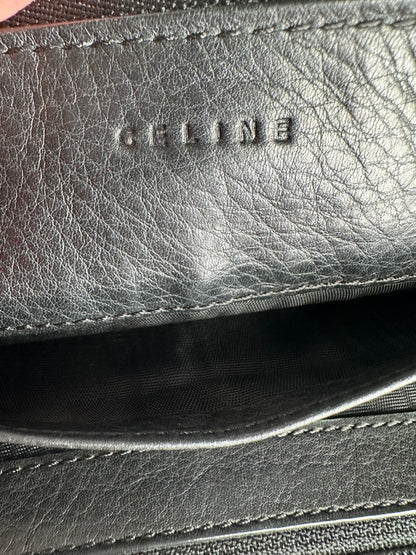 Vintage Celine Paris Locked Long Zippy Wallet Bronze