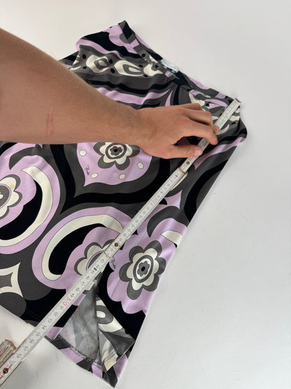 Vintage Emilio Pucci Viscose Abstract Skirt XS