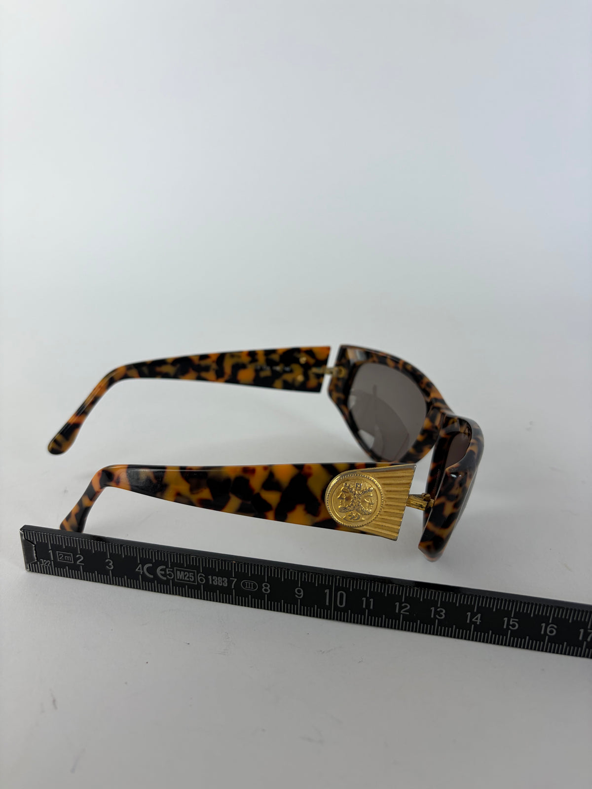 Vintage Fendi Cat-Eye Sunglasses Tortoiseshell Gold c. Early 1990s