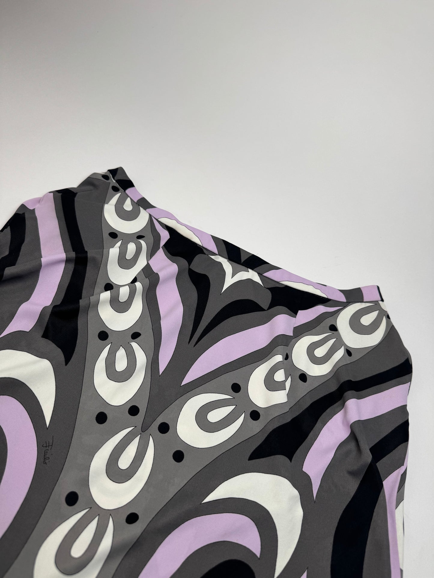 Vintage Emilio Pucci Viscose Abstract Skirt XS