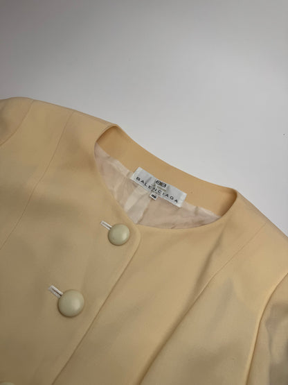 Vintage Balenciaga Silk Jacket beige M