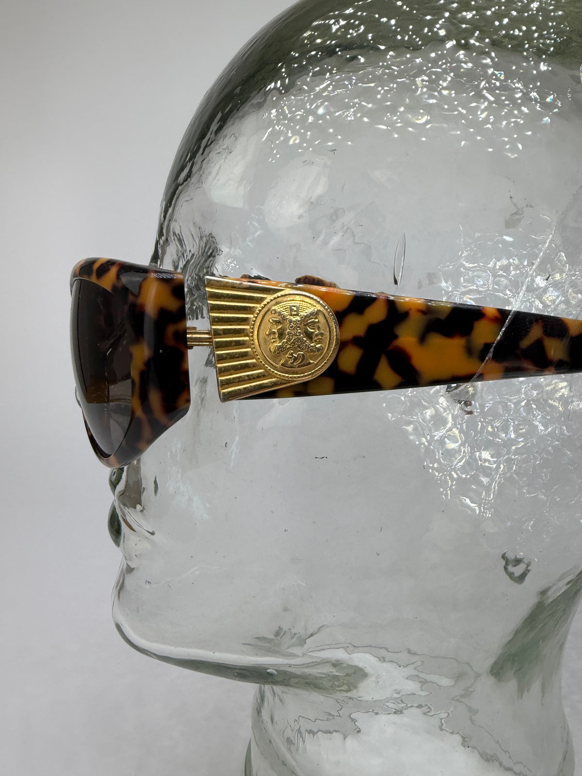 Vintage Fendi Cat-Eye Sunglasses Tortoiseshell Gold c. Early 1990s