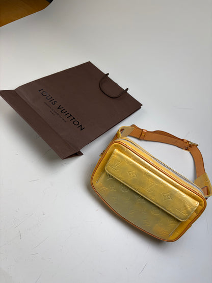 Vintage Louis Vuitton Monogram Empreinte Belt Bag Yellow Gold