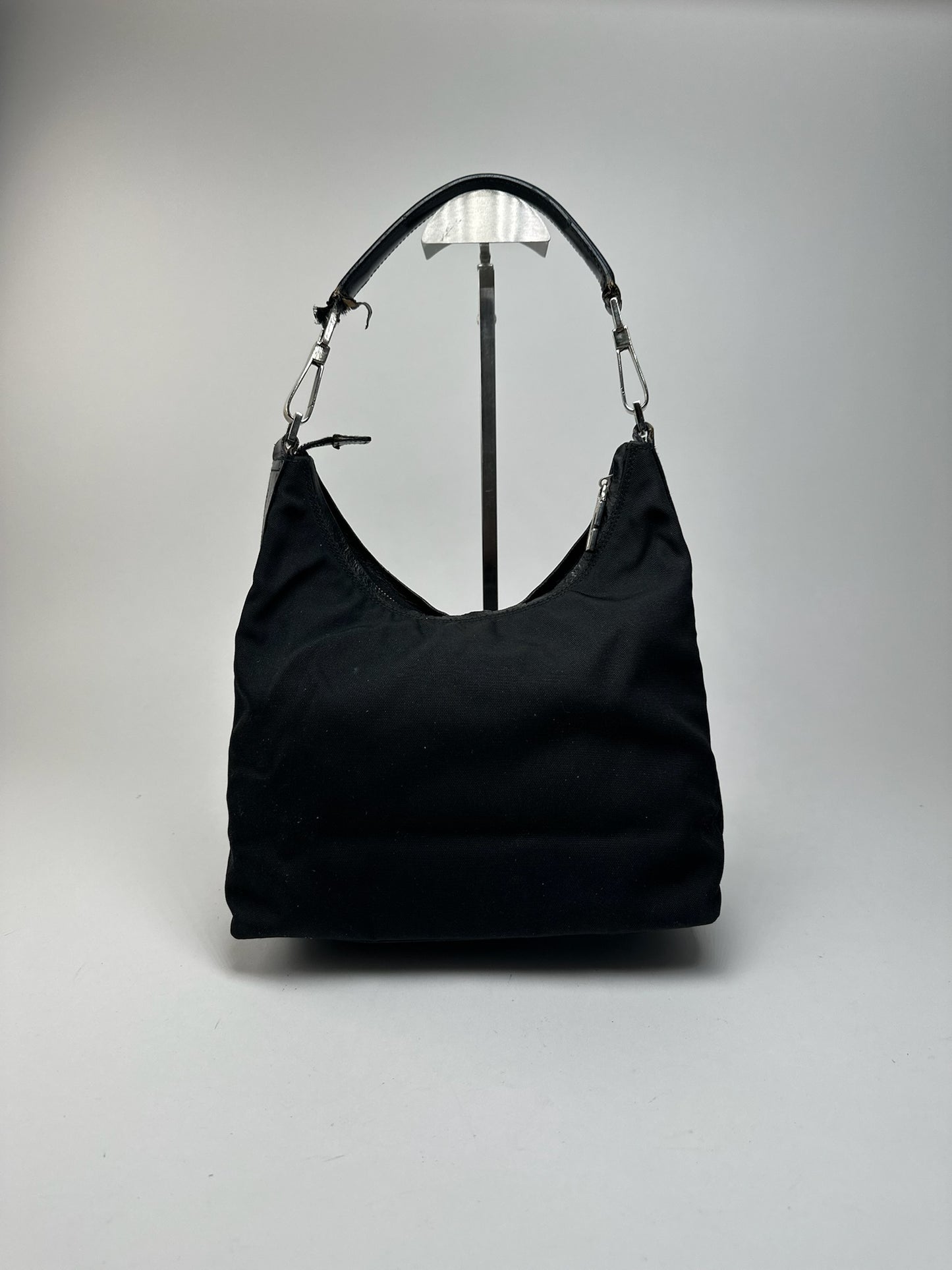 Sac vintage en coton Gucci noir