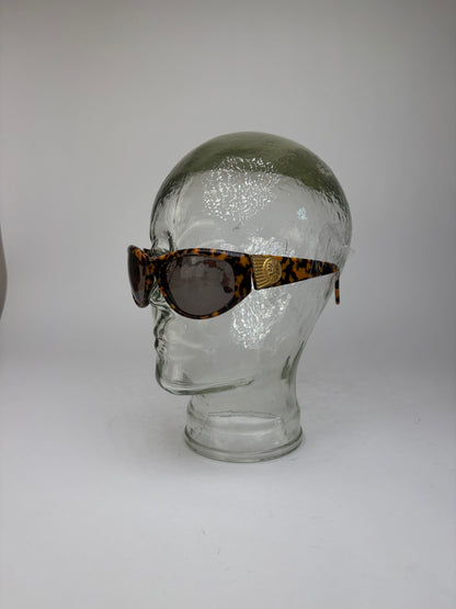 Vintage Fendi Cat-Eye Sunglasses Tortoiseshell Gold c. Early 1990s