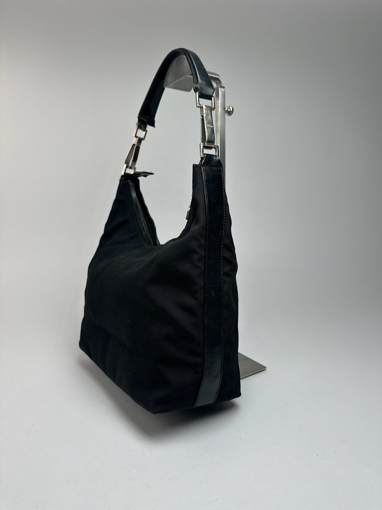 Sac vintage en coton Gucci noir