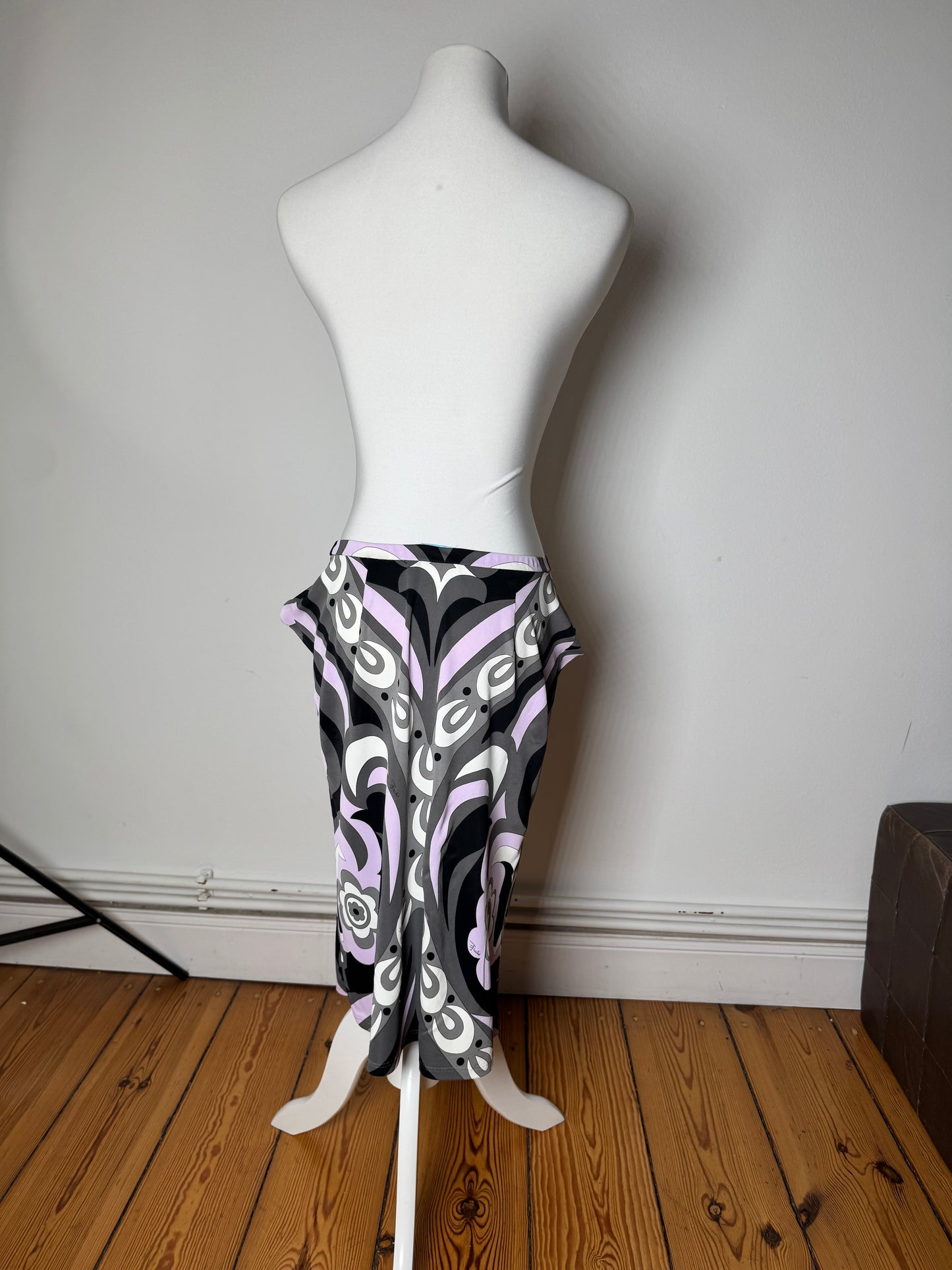 Vintage Emilio Pucci Viscose Abstract Skirt XS