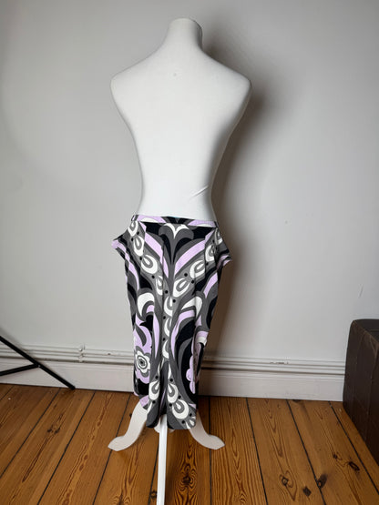 Vintage Emilio Pucci Viscose Abstract Skirt XS