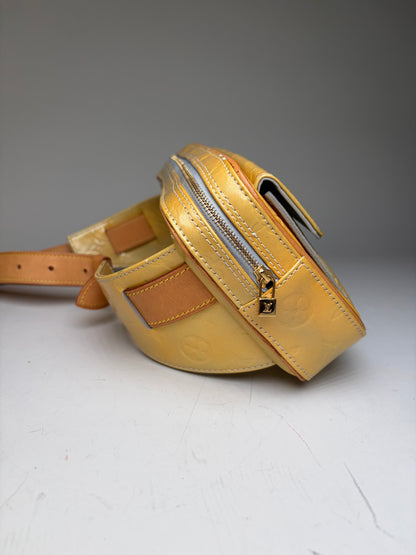 Vintage Louis Vuitton Monogram Empreinte Belt Bag Yellow Gold