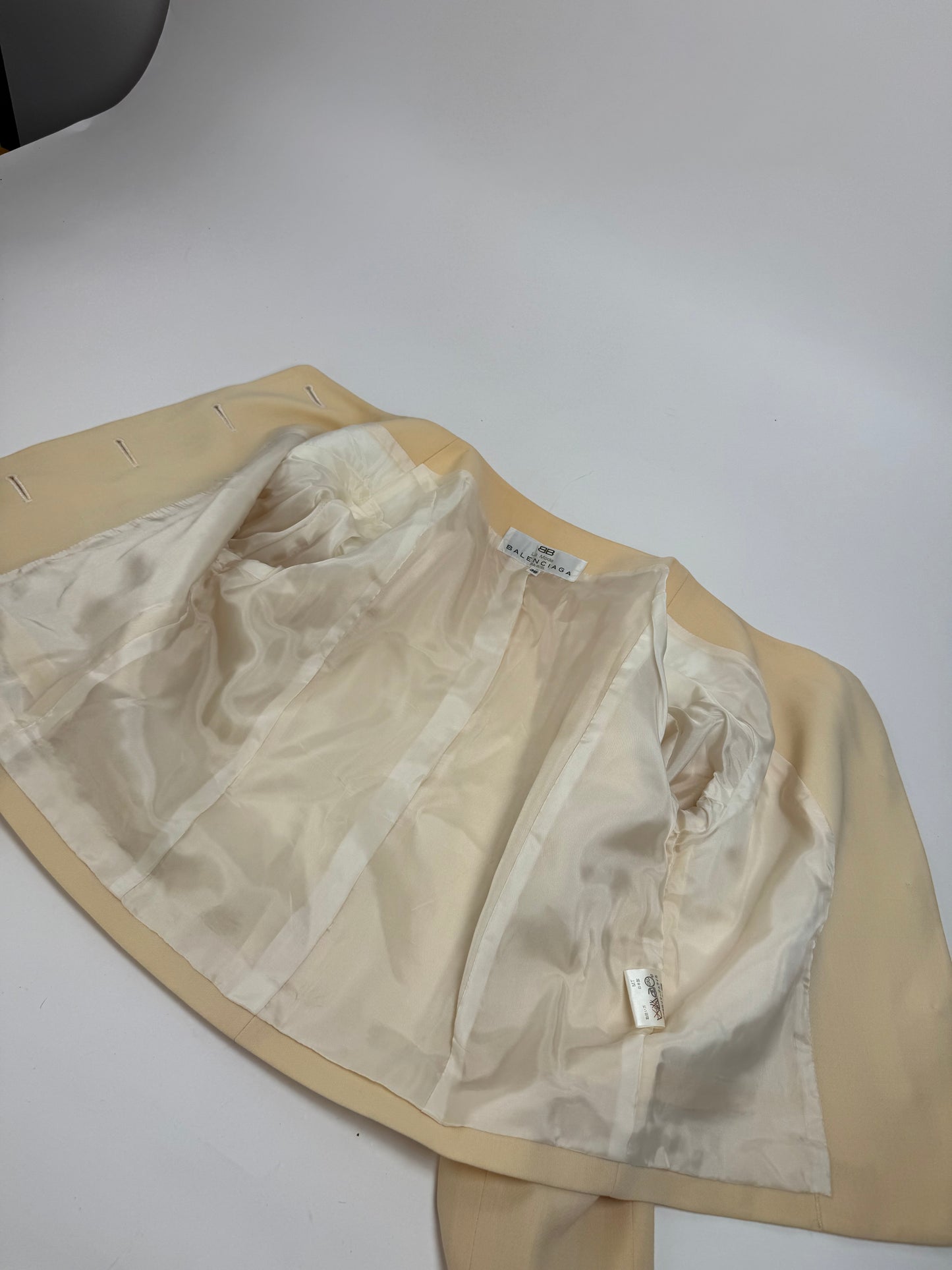 Vintage Balenciaga Silk Jacket beige M