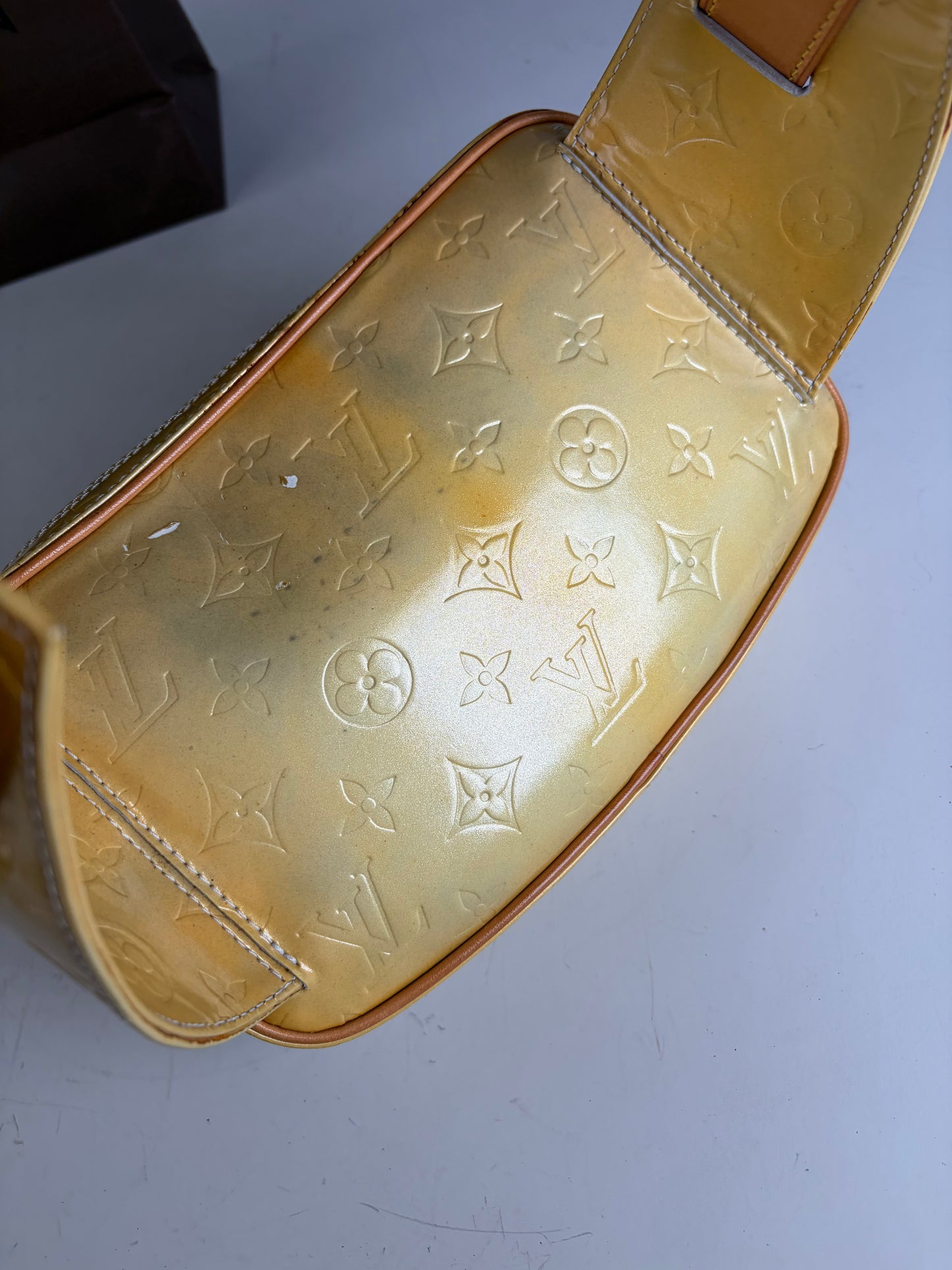 Vintage Louis Vuitton Monogram Empreinte Belt Bag Yellow Gold