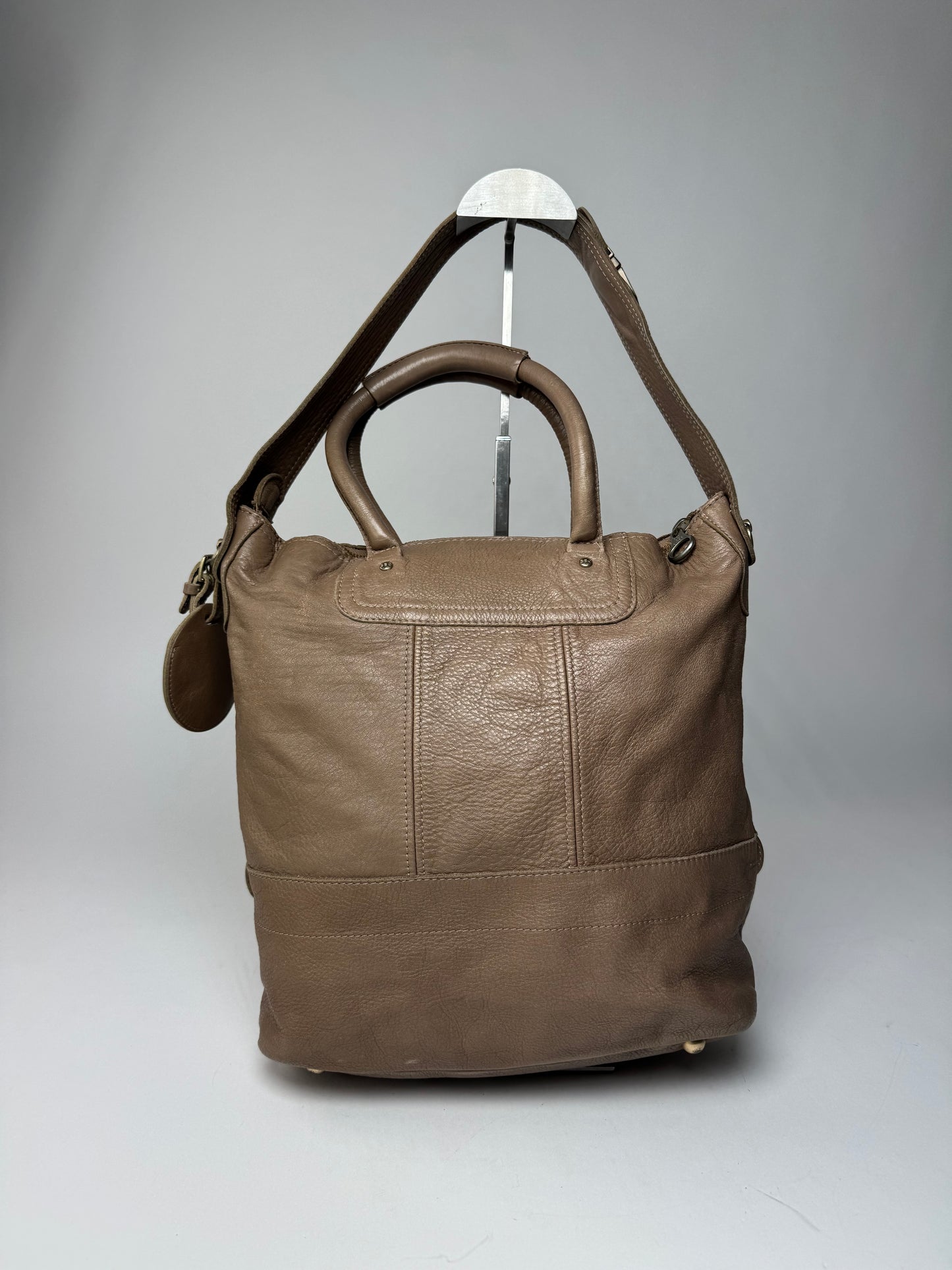 Vintage Chloe Leather 2Way Handbag Brown