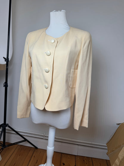 Vintage Balenciaga Silk Jacket beige M