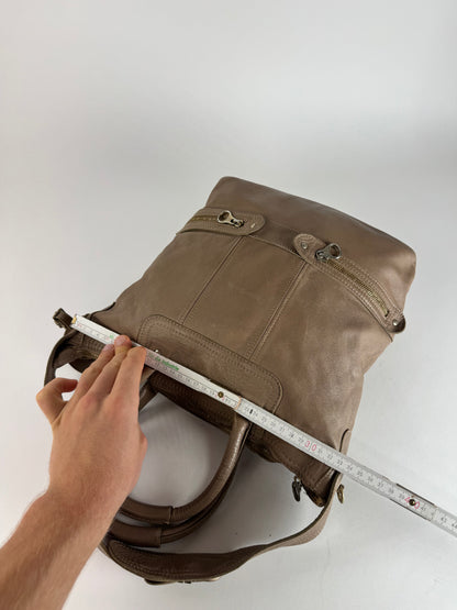 Vintage Chloe Leather 2Way Handbag Brown