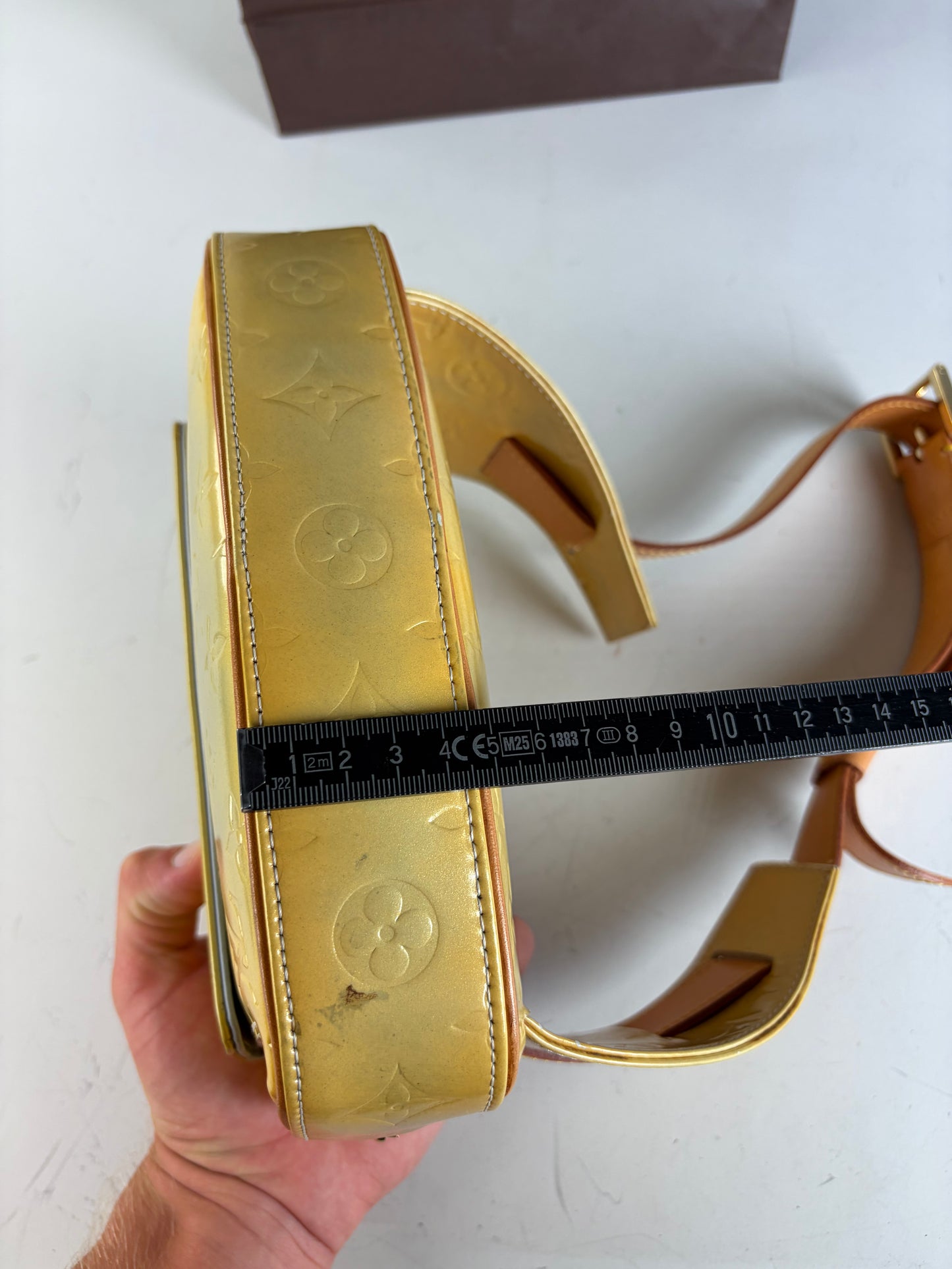 Vintage Louis Vuitton Monogram Empreinte Belt Bag Yellow Gold