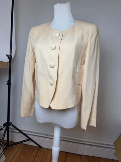 Vintage Balenciaga Silk Jacket beige M