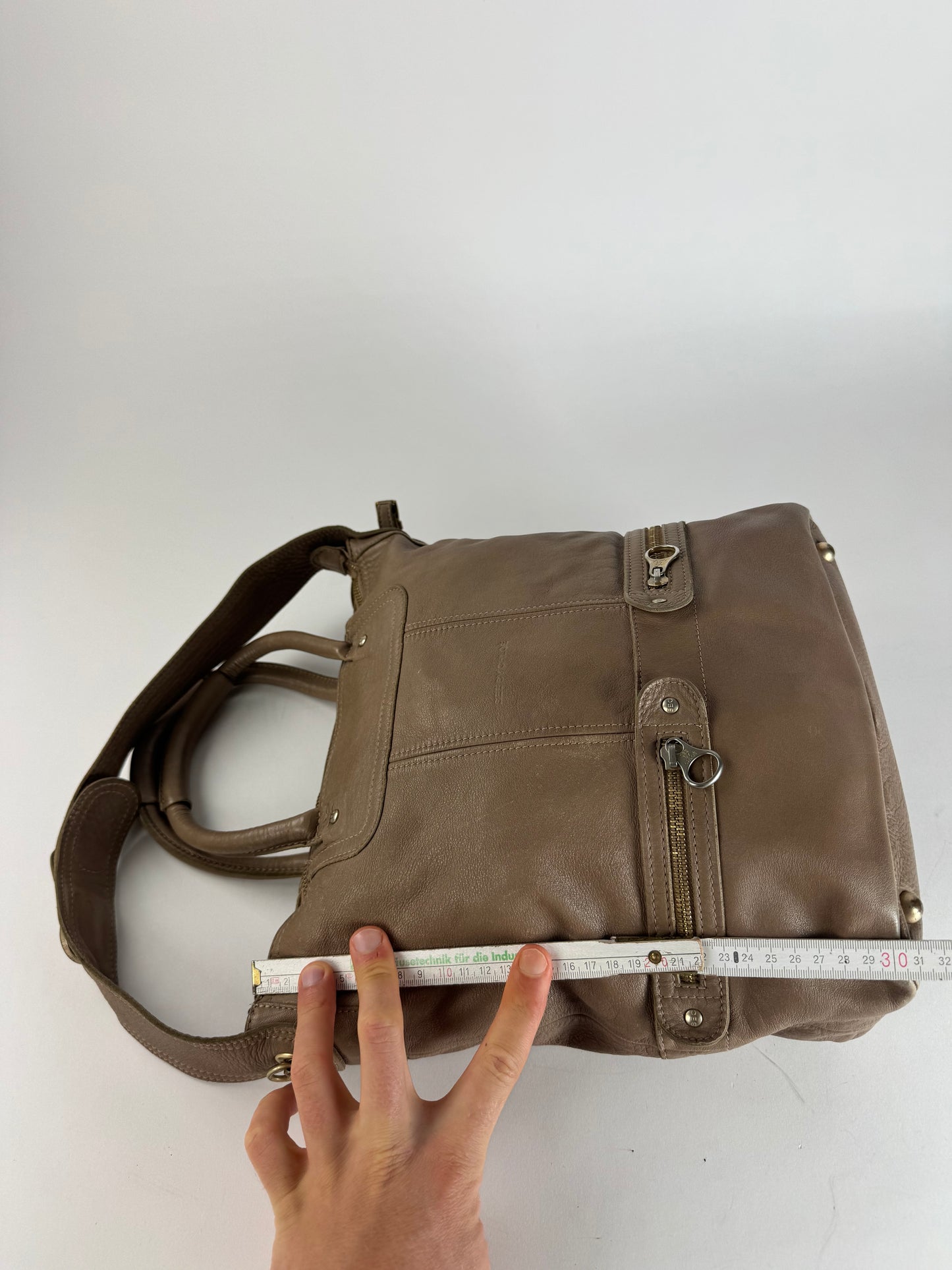 Vintage Chloe Leather 2Way Handbag Brown