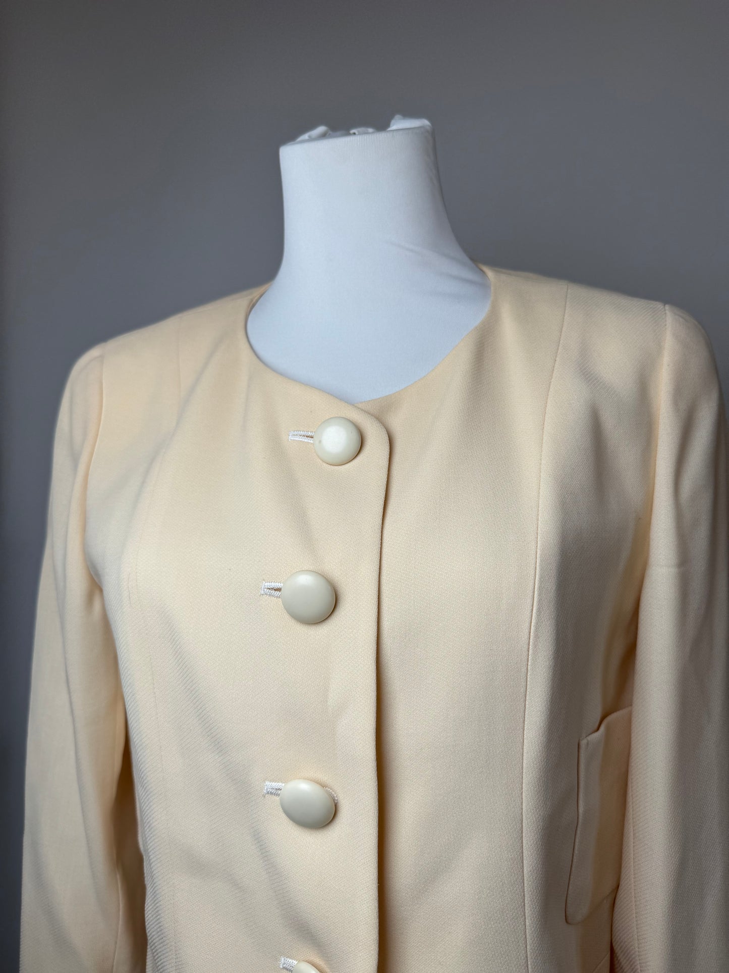 Vintage Balenciaga Silk Jacket beige M