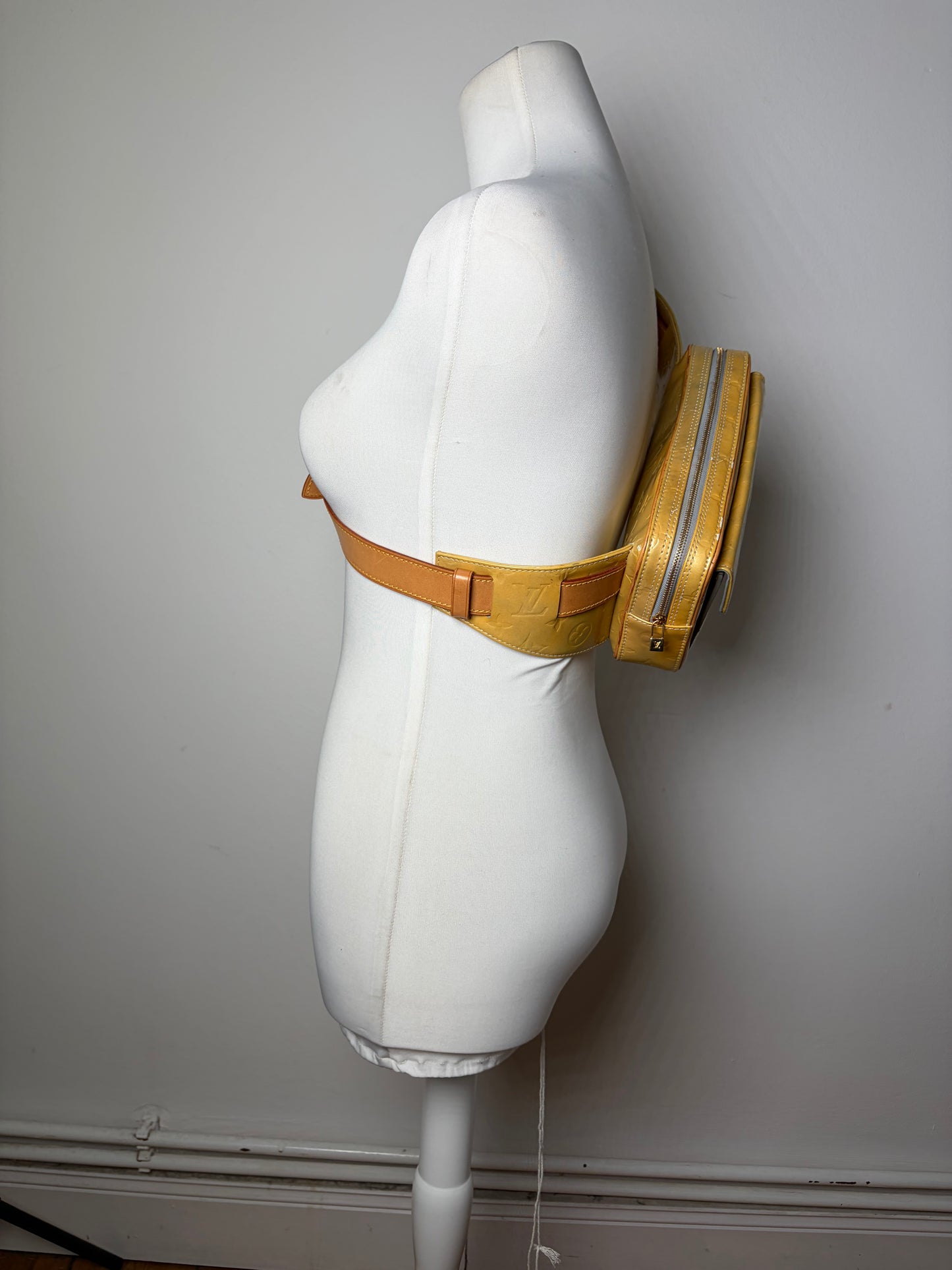 Vintage Louis Vuitton Monogram Empreinte Belt Bag Yellow Gold