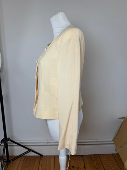 Vintage Balenciaga Silk Jacket beige M