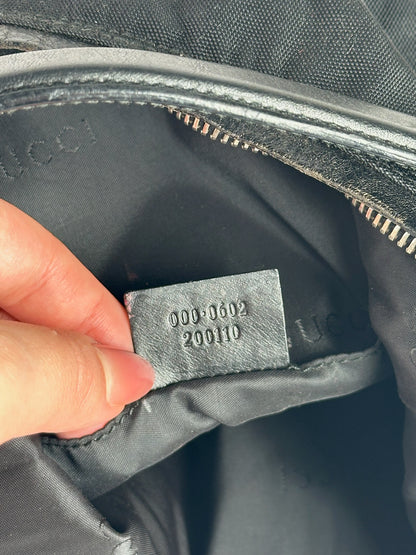 Sac vintage en coton Gucci noir