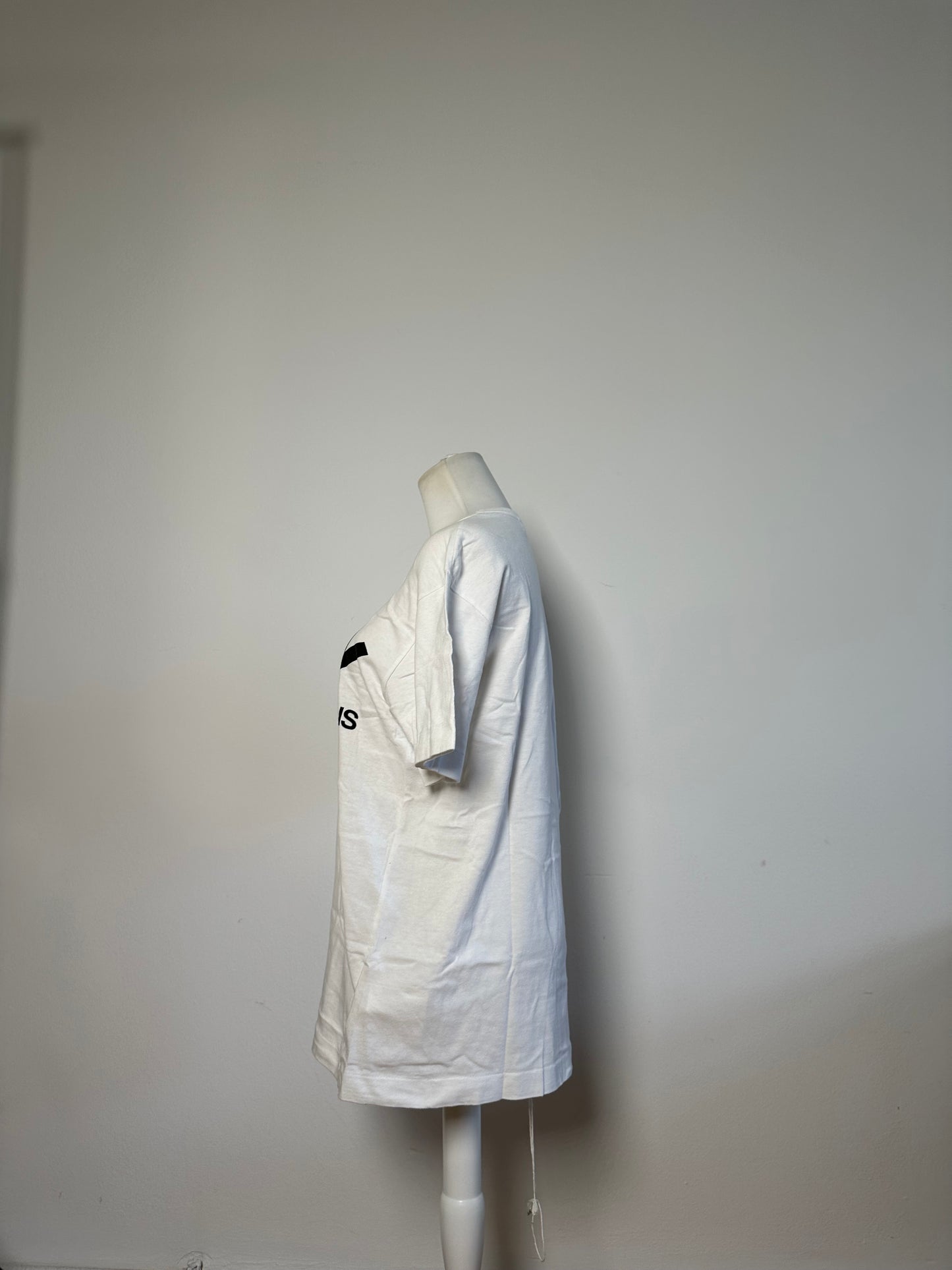 Vintage Comme des Garçons Logo Print T-Shirt White M