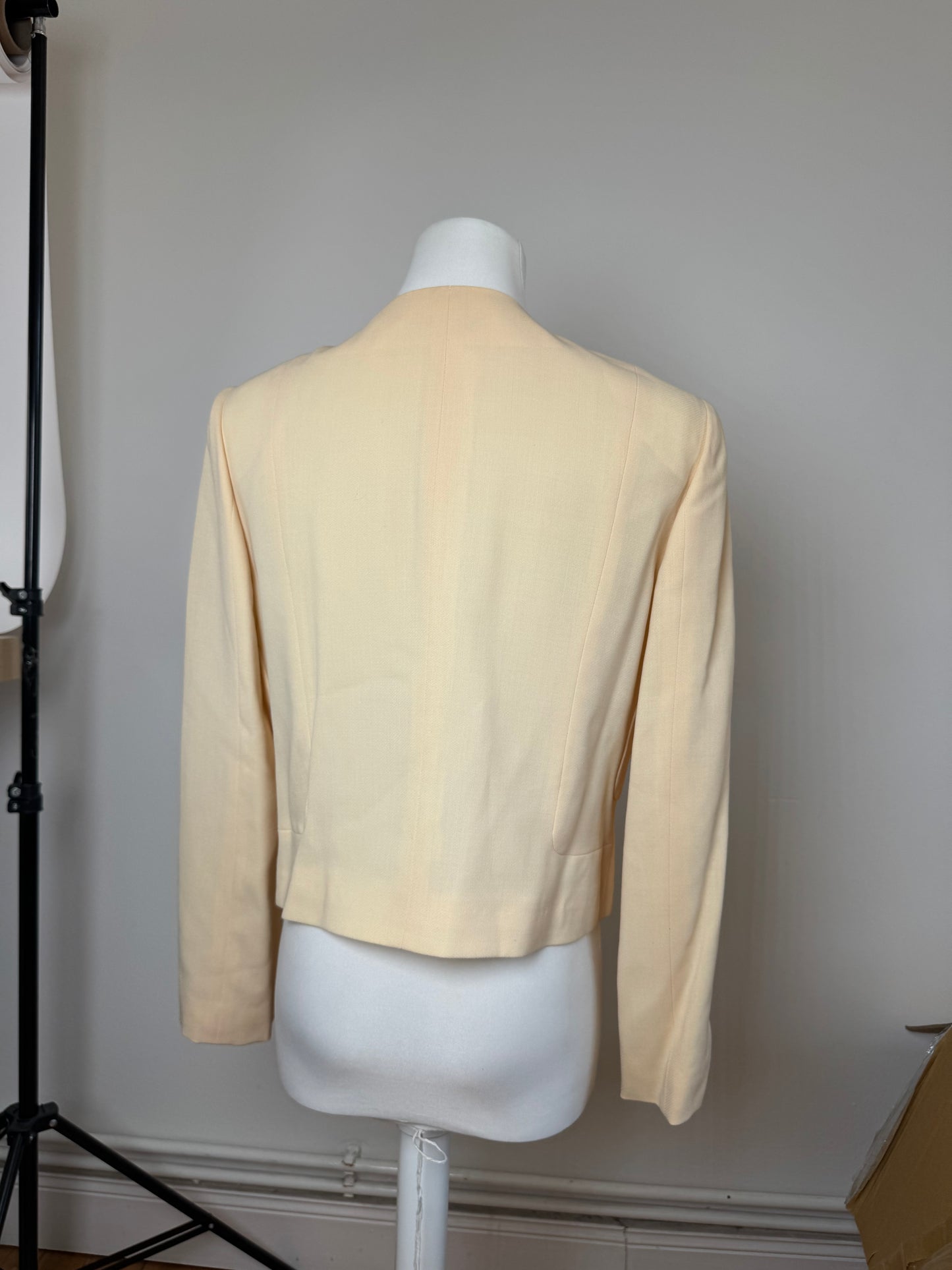 Vintage Balenciaga Silk Jacket beige M