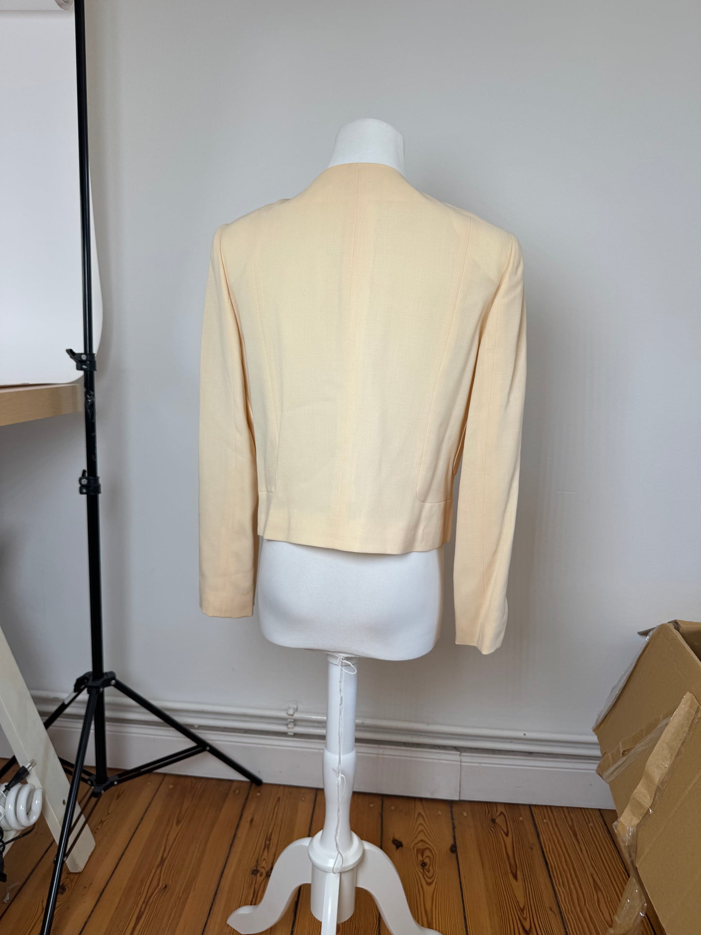 Vintage Balenciaga Silk Jacket beige M