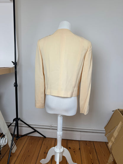 Vintage Balenciaga Silk Jacket beige M