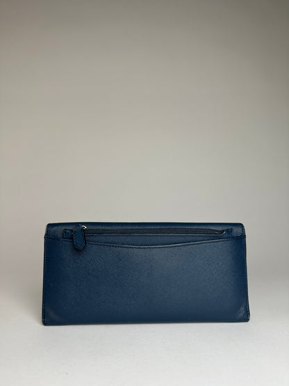 Vintage Vivienne Westwood Long Leather Wallet Blue