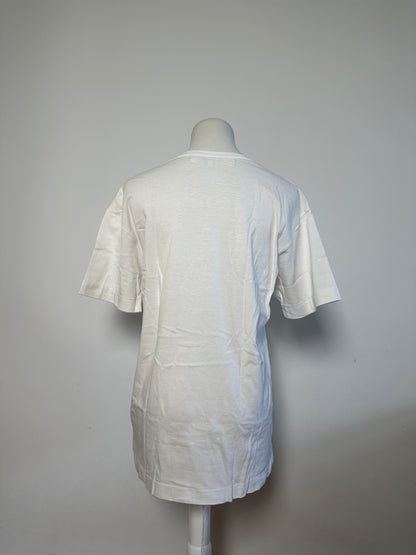 Vintage Comme des Garçons Logo Print T-Shirt White M