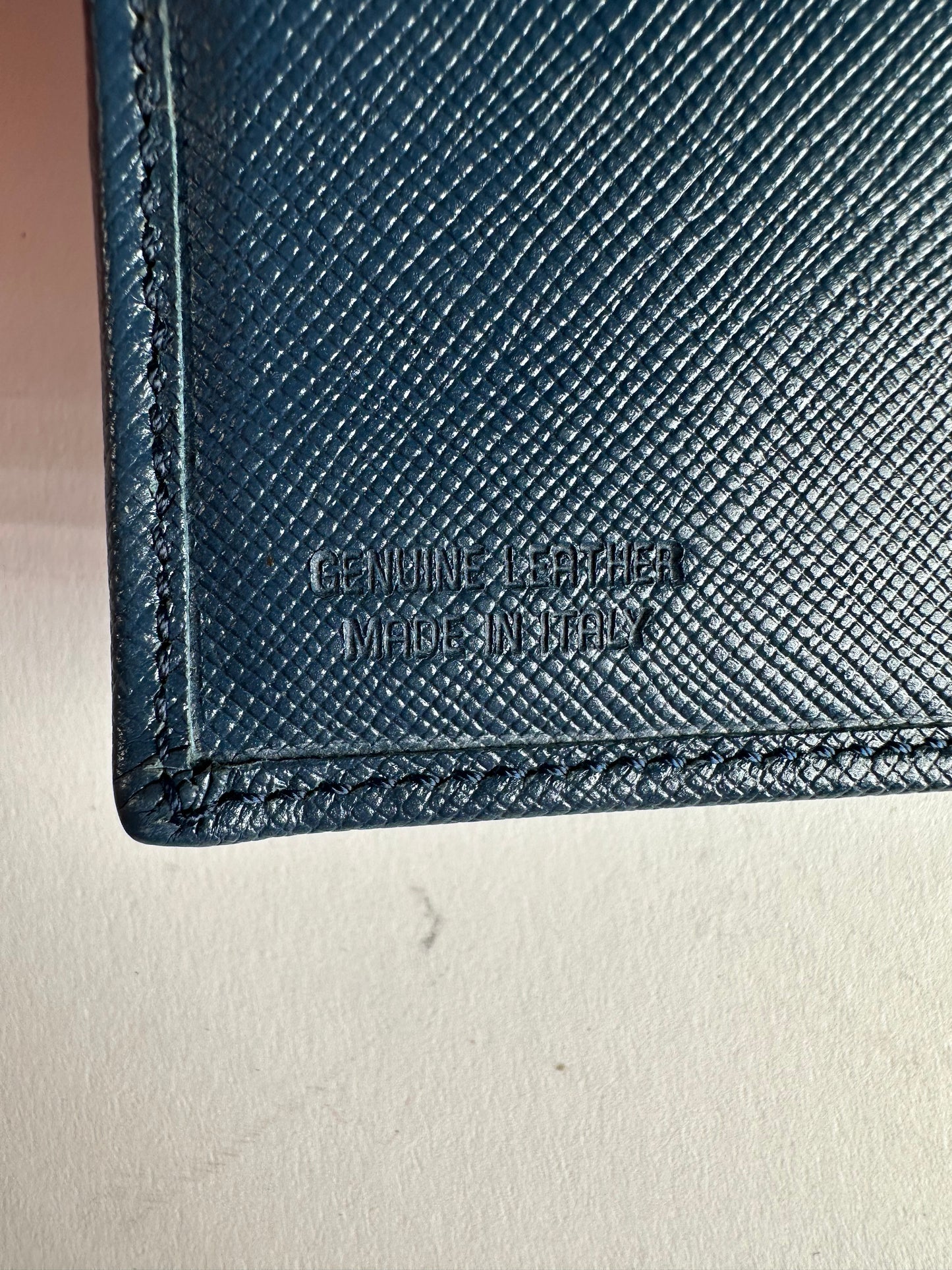 Vintage Vivienne Westwood Long Leather Wallet Blue
