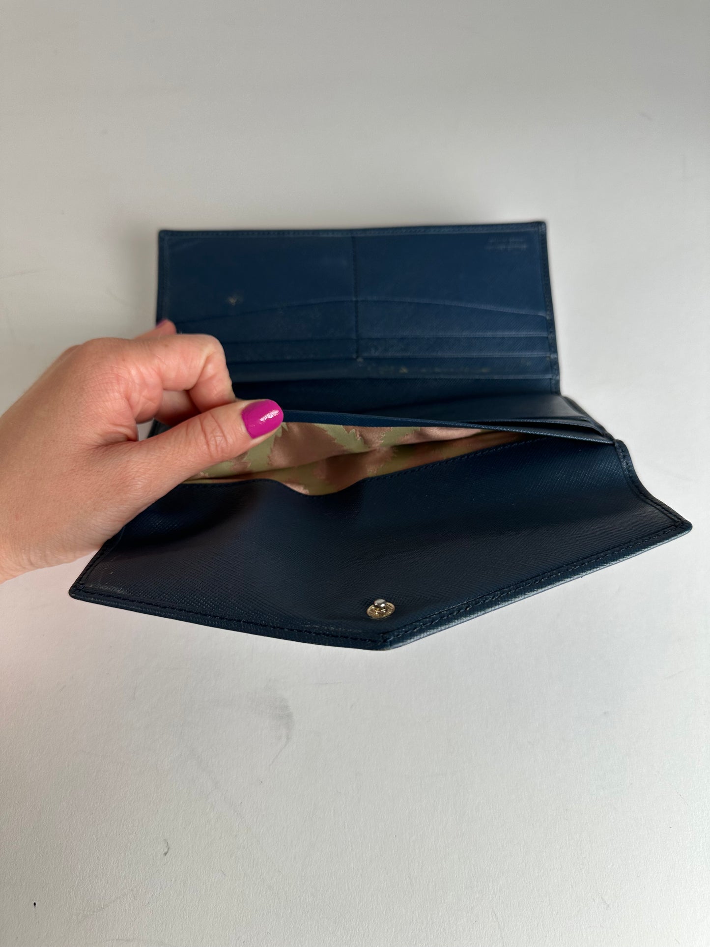 Vintage Vivienne Westwood Long Leather Wallet Blue