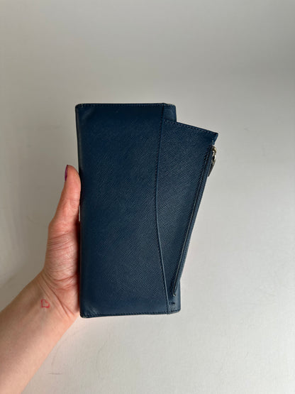 Vintage Vivienne Westwood Long Leather Wallet Blue