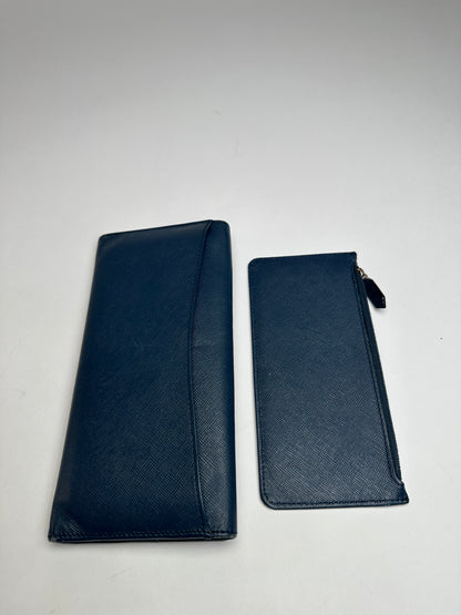 Vintage Vivienne Westwood Long Leather Wallet Blue