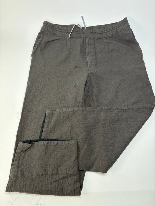 Vintage Comme Des Garcons Men's Cotton Trousers Dark Grey S
