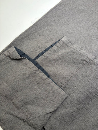 Vintage Comme Des Garcons Men's Cotton Trousers Dark Grey S