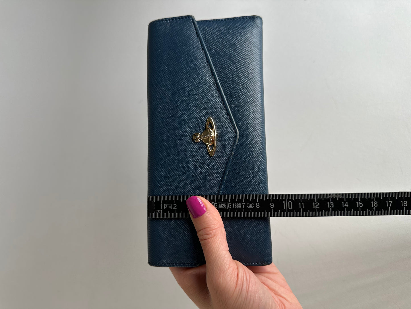 Vintage Vivienne Westwood Long Leather Wallet Blue