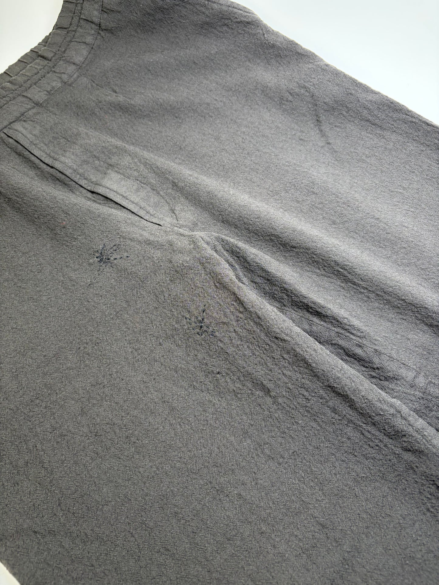 Vintage Comme Des Garcons Men's Cotton Trousers Dark Grey S