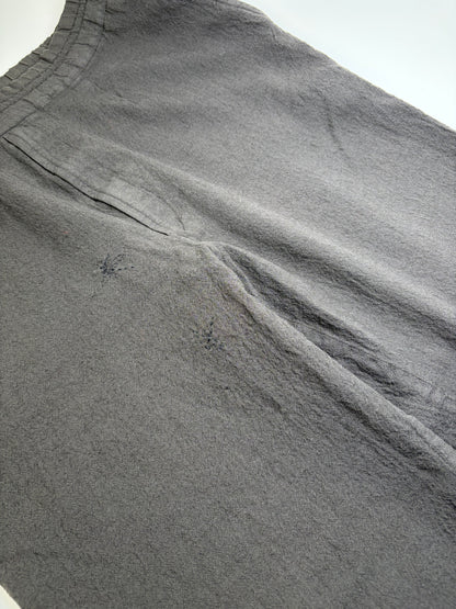 Vintage Comme Des Garcons Men's Cotton Trousers Dark Grey S