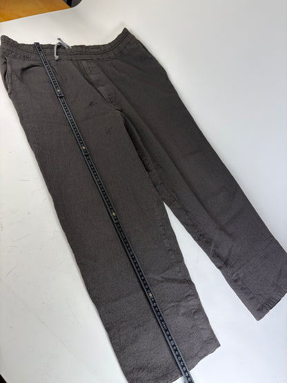 Vintage Comme Des Garcons Men's Cotton Trousers Dark Grey S