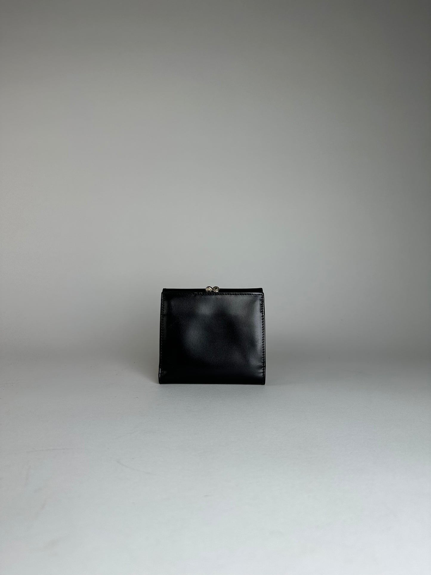 Vintage Celine Paris Patent Leather Wallet Black